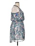Eyeshadow 100% Polyester Paisley Blue Casual Dress Size XL - photo 4