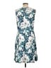 Perceptions Floral Teal Casual Dress Size L - photo 2