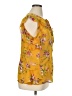 impulsive 100% Polyester Yellow 3/4 Sleeve Blouse Size XL - photo 4
