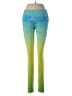 Noli Tie-dye Blue Yellow Yoga Pants Size M - photo 1