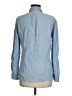 Just Living 100% Rayon Blue Long Sleeve Button-Down Shirt Size M - photo 2