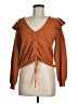 Sugarlips Brown Long Sleeve Blouse Size M - photo 1