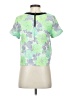 Topshop Green Short Sleeve Top Size 2 - photo 2