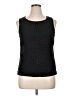 J. Peterman Black Sleeveless Blouse Size 14 - photo 1