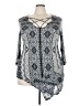 One World Gray 3/4 Sleeve Blouse Size 2X - photo 1