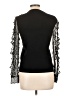 Calligraphie Black Long Sleeve Top Size M - photo 2