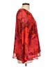 Anne Klein 100% Polyester Red Long Sleeve Blouse Size L - photo 4