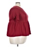 Unbranded Burgundy Red Short Sleeve Top Size 2X - photo 4