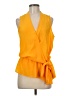 MICHAEL Michael Kors 100% Polyester Yellow Sleeveless Blouse Size M - photo 1