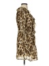 Sunny Leigh 100% Polyester Animal Print Tan Cocktail Dress Size S - photo 4