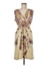 Appropriate Behavior 100% Polyester Paisley Tan Casual Dress Size M - photo 1