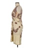 Appropriate Behavior 100% Polyester Paisley Tan Casual Dress Size M - photo 5