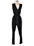 Socialite Solid Black Jumpsuit Size S - photo 1