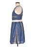 Everly 100% Polyester Argyle Blue Cocktail Dress Size M - photo 5