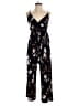 Kaileigh Floral Black Jumpsuit Size S - photo 1