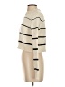 Z Supply Stripes Ivory Turtleneck Sweater Size XS - photo 5