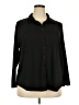 Modern Works Black Long Sleeve Blouse Size 2X - photo 1