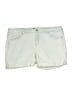 Torrid Solid Blue Denim Shorts Size 16 - photo 1