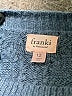 Franki by Francesca's Chevron-herringbone Blue Pullover Sweater Size 12 - photo 3