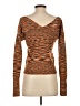 Open Edit Orange Long Sleeve Top Size XS - photo 2