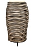 Double Click Stripes Tan Ivory Casual Skirt Size 13 - photo 2
