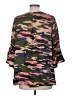 La Roque Camo Brown Green 3/4 Sleeve Blouse Size M (estimated) - photo 2
