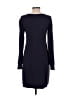 Ann Taylor Solid Blue Casual Dress Size S - photo 2