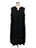 Simonton Says Solid Black Casual Dress Size 2X - photo 1