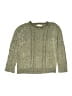 Assorted Brands 100% Polyester Tweed Green Pullover Sweater Size 14 - 16 - photo 1