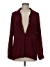 Active USA 100% Polyester Burgundy Long Sleeve Blouse Size M - photo 1