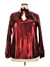 YOINS Metallic Burgundy Long Sleeve Blouse Size XXL - photo 1