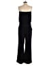 Ann Taylor LOFT 100% Polyester Solid Black Jumpsuit Size M - photo 2