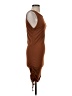 BTFBM Solid Brown Casual Dress Size S - photo 4