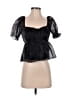 Thirty/Thirty 100% Polyester Black Short Sleeve Top Size XS - photo 1