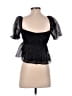 Thirty/Thirty 100% Polyester Black Short Sleeve Top Size XS - photo 2