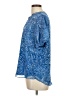 Vince Camuto Paisley Blue Short Sleeve Blouse Size S - photo 5