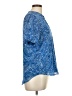 Vince Camuto Paisley Blue Short Sleeve Blouse Size S - photo 4