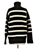 Forever 21 Stripes Black Turtleneck Sweater Size S - photo 2