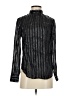 J.Crew Metallic Black Long Sleeve Silk Top Size XXS - photo 1