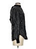 J.Crew Metallic Black Long Sleeve Silk Top Size XXS - photo 4