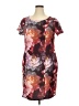 Torrid Print Burgundy Casual Dress Size 2X Plus (2) - photo 1