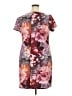 Torrid Print Burgundy Casual Dress Size 2X Plus (2) - photo 2