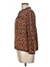 Point Sur 100% Polyester Brown Long Sleeve Blouse Size M - photo 5