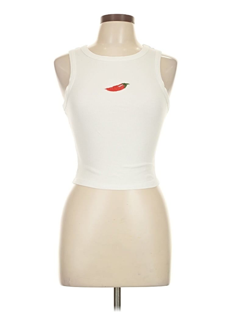 Pre-owned Pretty Garbage Sleeveless T-shirt In White