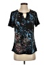 Always Indigo Blue Short Sleeve Blouse Size S - photo 1