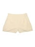 Shein 100% Polyester Solid Ivory Shorts Size 12 - photo 1