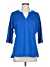 Ogio Blue 3/4 Sleeve Blouse Size L - photo 1