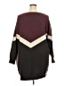 Terra & Sky Chevron-herringbone Burgundy Pullover Sweater Size 4X - photo 2