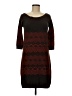 Max Studio Chevron-herringbone Brown Casual Dress Size M - photo 1
