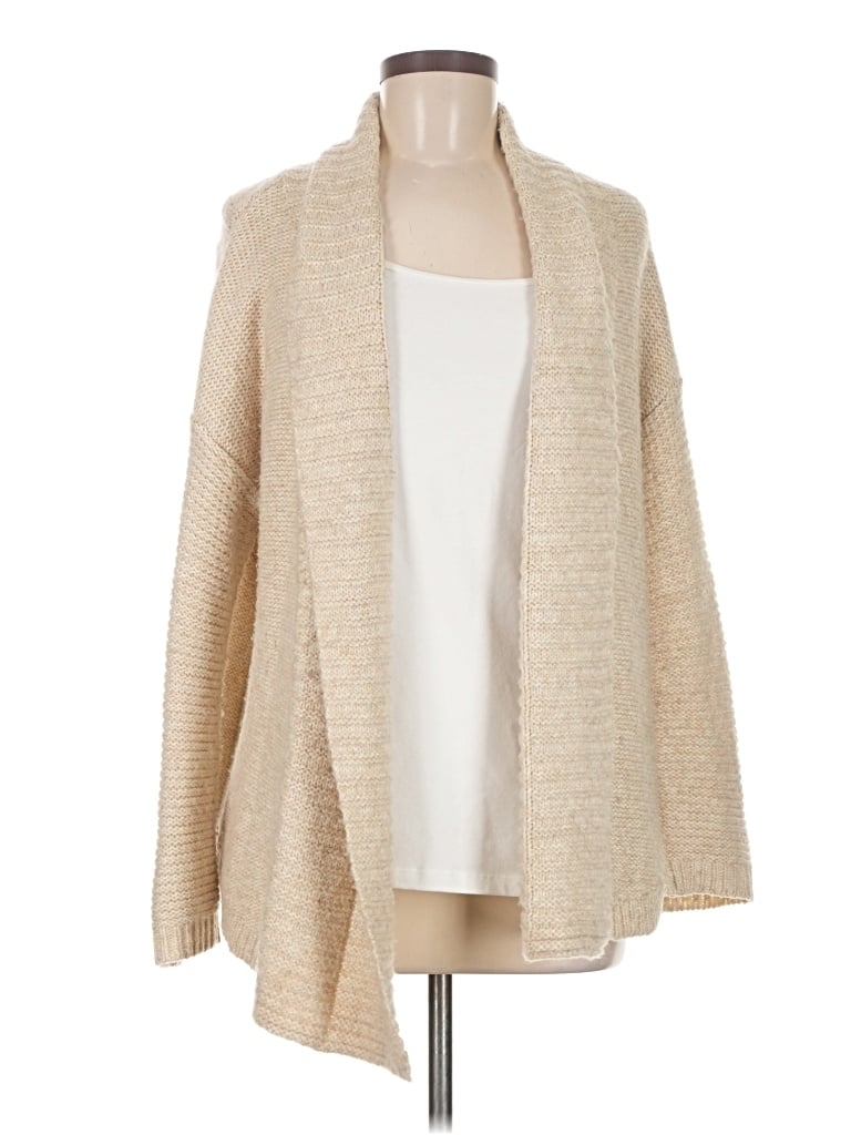 Pre-owned Chico's Cardigan Sweater In Tan